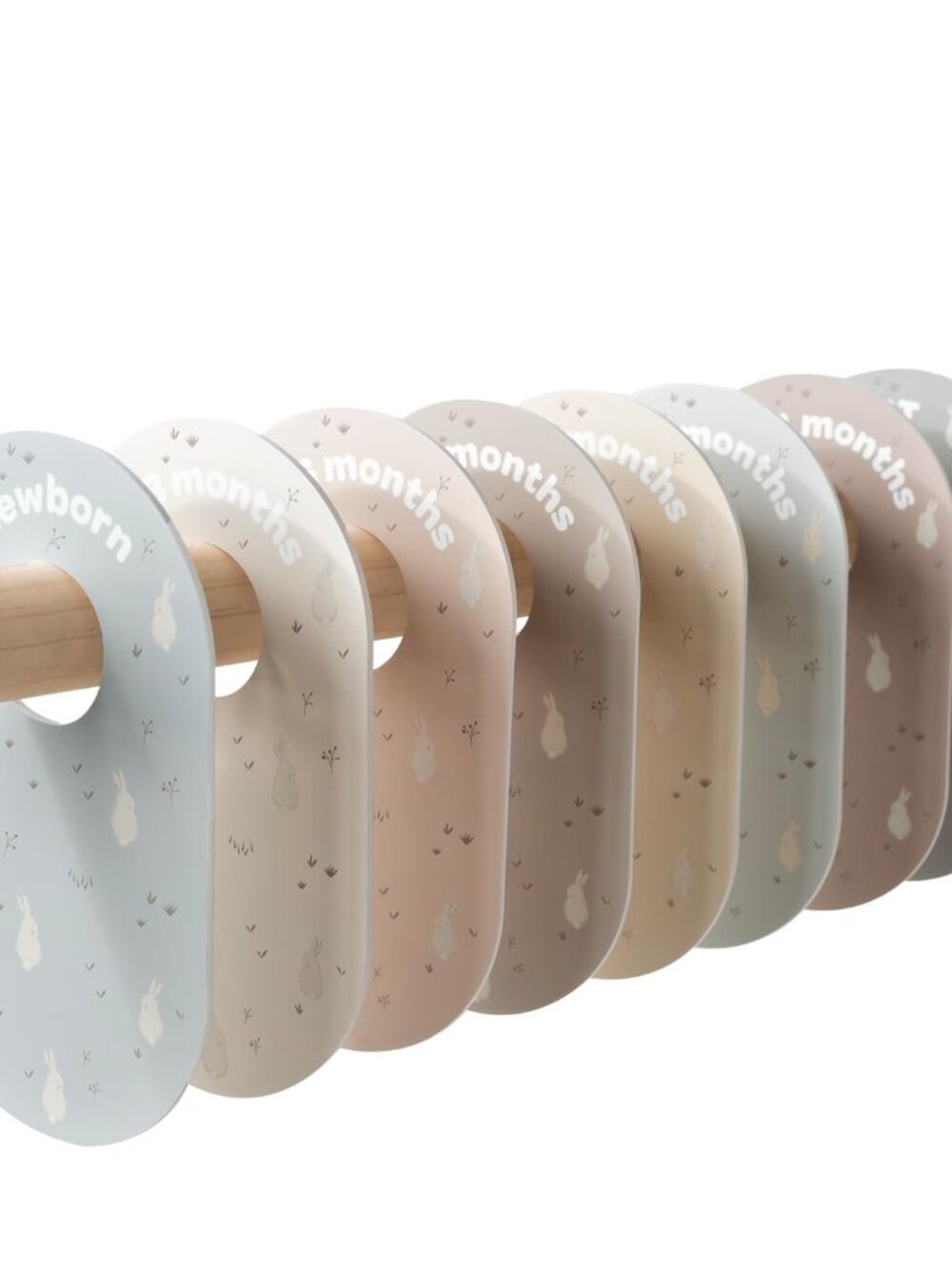 Baby Closet Dividers, Newborn to 2T, Rabbit, 8 Piece Set